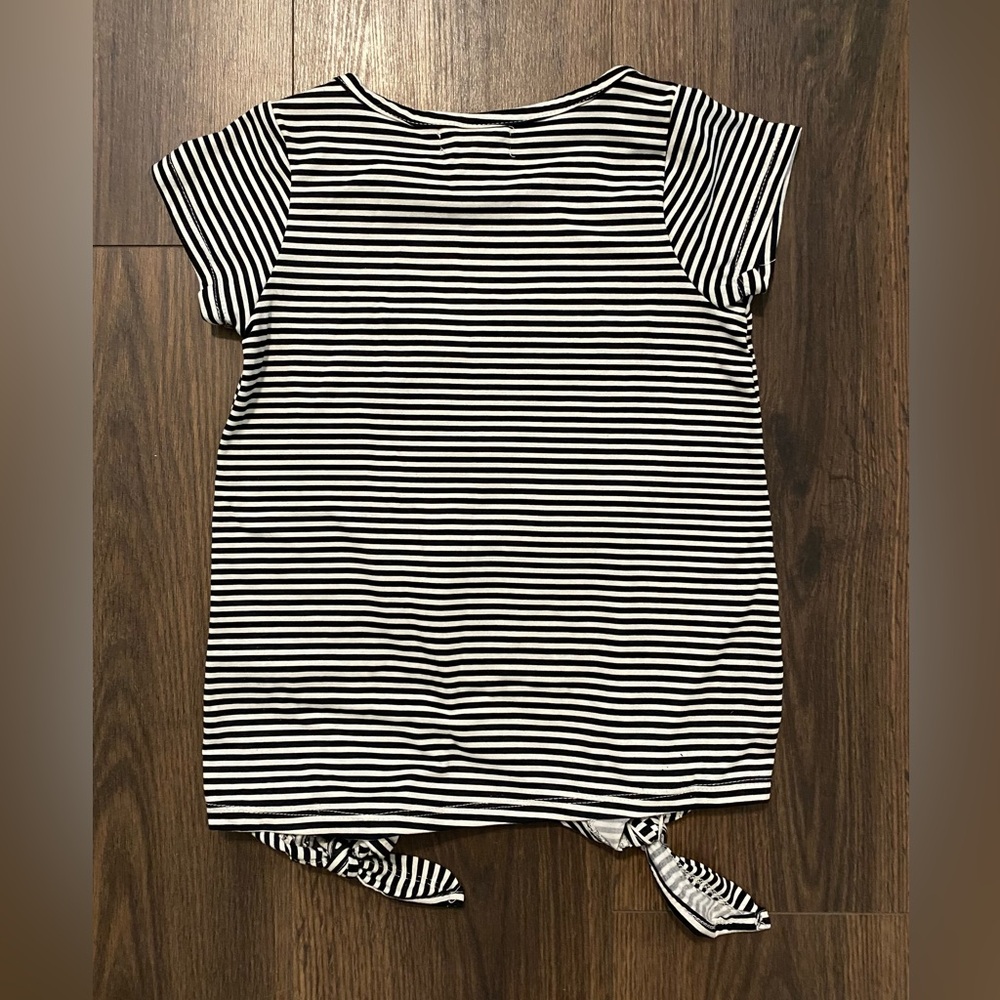 Girl’s Btween Striped Unicorn Sequins Shirt 7 - Picture 9 of 12